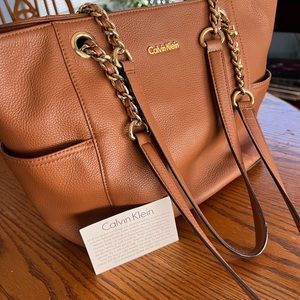 Calvin Klein Genuine Leather Handbag.